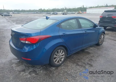 2016 Hyundai Elantra Se from USA, damaged, VIN KMHDH4AE0GU480258